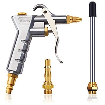 Imagen de pistola de soplado aire Astarye Boquilla Limpiador soplador plumero con 1/4&quot; BSP y Conexión rápida alemana
