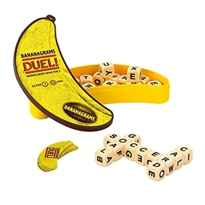 Imagen de Asmodee Bananagrams Duel Juego Familiar de Palabras 2 Jugadores A Partir 7+ años 10+ Minutos Español
