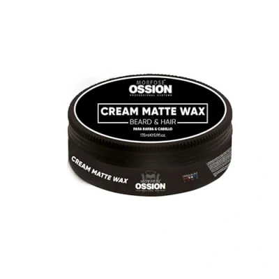 Imagen de MORFOSE OSSION Premium Barber Line Beard &amp; Hair Cream Matte Wax 175ml Cera mate para el cabello hombres
