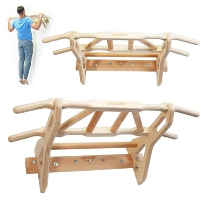 Imagen de Gorletic Barra De Dominadas Pull Up Bar Múltiples Agarres Hasta 130kg, Ideal Para Gym En Casa, Puerta Y Pared, Incluye Calistenia