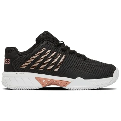 Imagen de K Swiss Hypercourt Express 2, Zapatillas Deportivas Mujer, Negro Blanco Rosa Oro, 39 EU