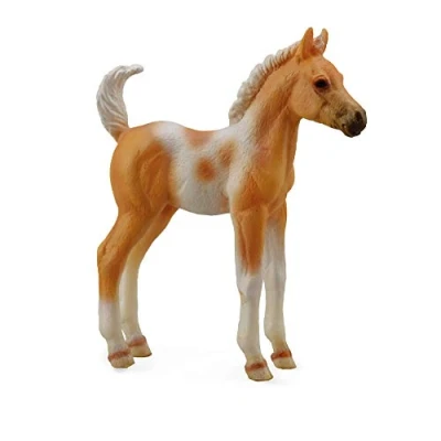 Imagen de Collecta Caballos Pinto Foal Standing Palomino Figura de Juguete Multicolor, 6.6 cm Largo x 7.8 Alto
