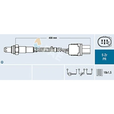 Imagen de FAE 75123 Sonda lambda OPEL: Astra J Hatchback, Insignia A Berlina, Sports Tourer, HONDA: CR V 4, CIVIC 9, 9 Tourer