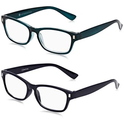 Imagen de The Reading Glasses Company Gafas De Lectura Azul Oscuro Aguamarina Lectores Valor Pack 2 Hombres Mujeres Rr77 3Q +3,50 Unidades 58 g