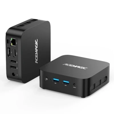 Imagen de ACEMAGIC V1 Mini PC, Alder Lake N95 (hasta 3,4 GHz), 16GB DDR4 512GB SSD Computadora, W11 Pro Micro Computadora de Escritorio Soporta 4K HDMI+DP/WiFi 5/BT, para Negocios/Multimedia