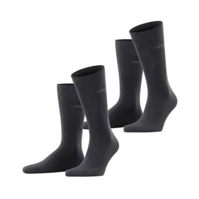 Imagen de ESPRIT Basic Uni 2 Pack M SO algodón unicolor pares, Calcetines Hombre, Negro (Black 3000), 47 50