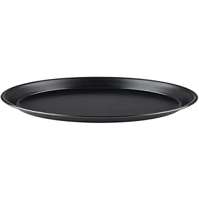 Imagen de APS Plato de pizza redondo Ø 32/30,3 x 2,5 cm bandeja chapa azul, sin revestimiento, larga duración, para la cocción profesional pizzas