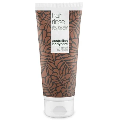 Imagen de Hair Rinse de Australian Bodycare, 200 ml Champú para los piojos la cabeza usar cdespués del tratamiento anti con aceite árbol té 100% puro Vegano