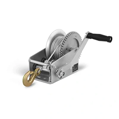 Imagen de MSW Cabrestante manual Polipasto Torno elevador PROPULLATOR 2500MH (1.130 kg 2.500 lbs, Trinquete Con Manivela, Cable De 10 M)