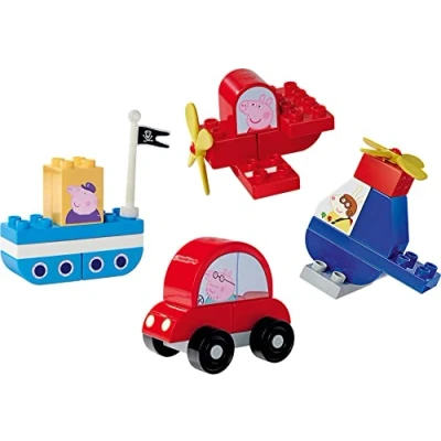 Imagen de Big Bloxx vehículos Peppa Pig 4 de Juguete para niños 18 Meses a 5 años, 24 Bloques construcción Colores