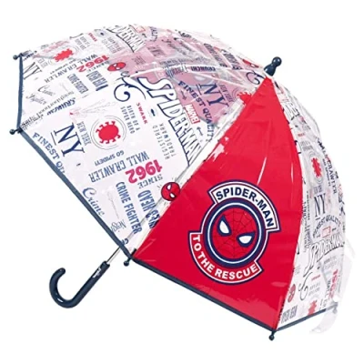 Imagen de Spiderman S0724788 Paraguas, Diámetro 78 Cm, Rojo