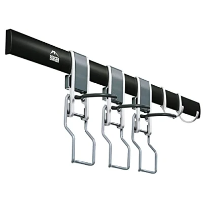 Imagen de Borgen Soporte de pared vertical para bicicleta adecuado todas las bicicletas, como por ejemplo eléctrica, montaña, carretera, infinitamente ajustable,