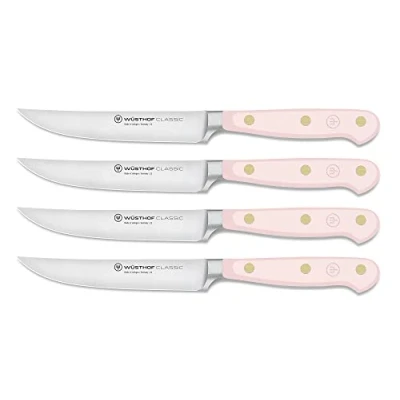 Imagen de WÜSTHOF Classic juego de cuchillos bistec con 4 12 cm, Pink Himalayan Salt (rosa)