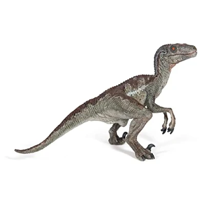 Imagen de Papo Figura Dinosaurio Velociraptor 7X9,8X9,5CM, Multicolor, 17 cm Lang (55023)