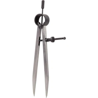 Imagen de KS Tools 300.0404 Compás de puntas precisión con resorte, 190 mm