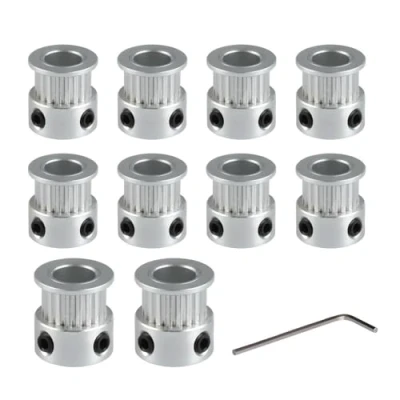 Imagen de Super Print GT2 Pulley 20 Teeth 8mm Bore Width 6mm Aluminum 20T Wheel for Timing Belt 3D Printer,CNC (10pcs)