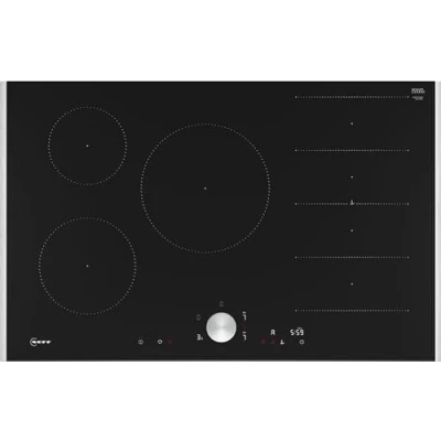 Imagen de NEFF T68TTV4L0 Placa de inducción N90, vitrocerámica autosuficiente, 80 cm ancho, Twist Pad, Flex Induction, Home Connect, Smart Hood Automatic, color negro