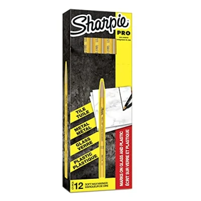 Imagen de SHARPIE Caja de marcadores chinos punta fina amarillo jeugo 12