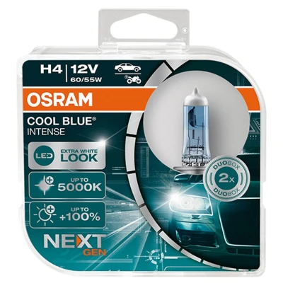 Imagen de OSRAM 64193CBN HCB Lámpara, faro de carretera H4 12V 60/55W 5000K Halógena FIAT: Grande Punto Hatchback, Scudo II, VOLKSWAGEN: TRANSPORTER 4 Bus