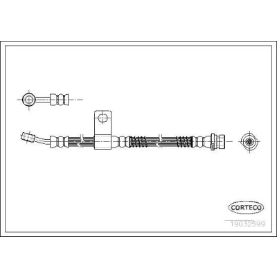 Imagen de Tubo flexible de frenos CORTECO 19032599