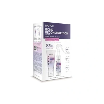 Imagen de Kativa Total Plex BOND Repair Kit Concentrado Reconstructor 70ml + Sellante de enlaces capilares 60ml capilar 10% NANO COMPLEX