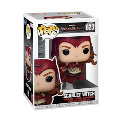 Imagen de Funko POP! Marvel: WandaVision Scarlet Witch Figuras Miniaturas Coleccionables Para Exhibición Idea De Regalo Mercancía Oficial Juguetes Niños Y Adultos Fans TV