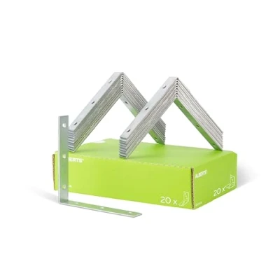 Imagen de Alberts 847456 Escuadra de silla, Galvanizado Sendzimir, 150 x 25 mm, Juego 20