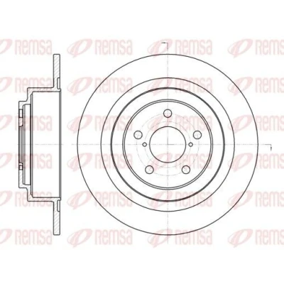 Imagen de REMSA 61343.00 Disco de freno Eje trasero 290, 290 10 5 macizo SUBARU: Legacy 3 Limousine, Outback II,