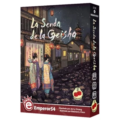 Imagen de 2Tomatoes Games la Senda de Geisha Juego Mesa Estrategia Competitivo Desarrollo y Crecimiento Mensajes Velados Acciones Ocultas Español 2 Jugadores Temática: Japonesa