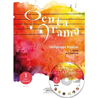 Imagen de PENTAGRAMA Llenguatge Musical Vol. 1 Grau Elemental Llibre en Català Libro del alumno Incluye CD Con Cuaderno de ejercicios (Reg. B.3196)
