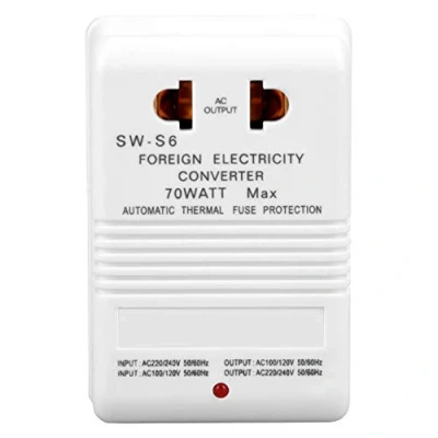 Imagen de 70W 110V / 120V a 220V 240V Paso arriba/abajo Adaptador de viaje Transformador convertidor voltaje (enchufe estándar CN）