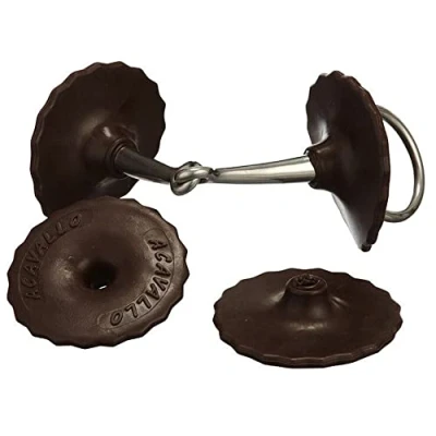 Imagen de Acavallo bit Guards Brown Protectores de Puntas, Color marrón, Unisex Adulto, Talla única