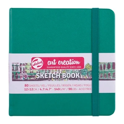 Imagen de Talens Art Creation Cuaderno de bocetos 80 hojas, 12 cm x cm, verde bosque
