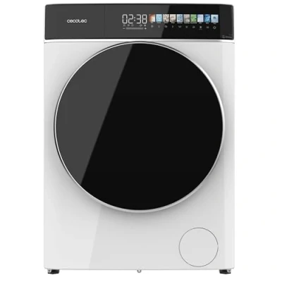Imagen de Cecotec Lavadora 9Kg Carga Frontal Bolero Dresscode 9900 Inverter Fullcolor A. 1400RPM, 11 Programas, Bajo Consumo, Motor Plus, Pantalla 10,3&quot;, Vapor, Clase A 10%, Blanco