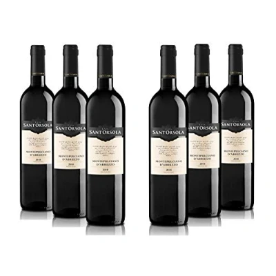 Imagen de Sant&#039;Orsola Montepulciano DOC Abruzzo Vino Tinto Italiano 6 Botellas X 750ml