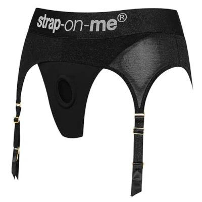 Imagen de strap on me Arnés de Microfibra Rebel Lencería Sexy para 100% Compatible con los Consoladores Talla L