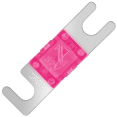 Imagen de SeKi 4 fusibles Mini ANL de 200 A; para coche, camión, motocicleta, barco, HiFi; Fusible cuchilla