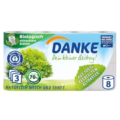Imagen de Danke Papel higiénico 56 unidades, 7 x 8 rollos, 3 capas