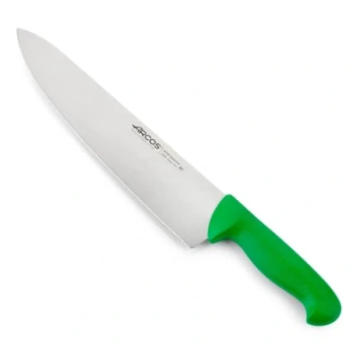 Imagen de Arcos Serie 2900 Cuchillo Cocinero Ancho Hoja de Acero Inoxidable Nitrum 300 mm Mango inyectado en Polipropileno Color Verde