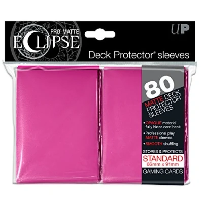 Imagen de Ultra Pro Matte Eclipse estándar Mangas Rosa (80 Count Pack) 85253