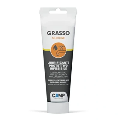 Imagen de CAMP GRASSO SILICONE, Grasa lubricante de silicona, Infusible, Protectora, Transparente, Inerte, Inodora y Repelente al Agua, 150ml