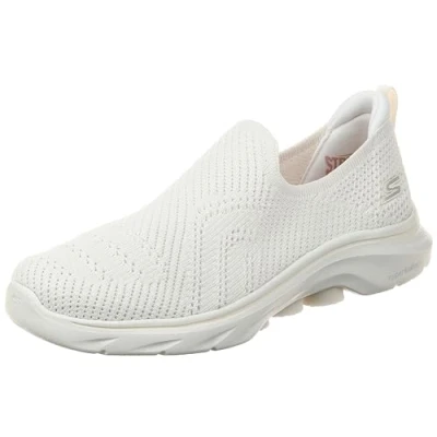 Imagen de Skechers, GO Walk 7 Amina Mujer, Ribete Textil Blanco Roto, 40 EU