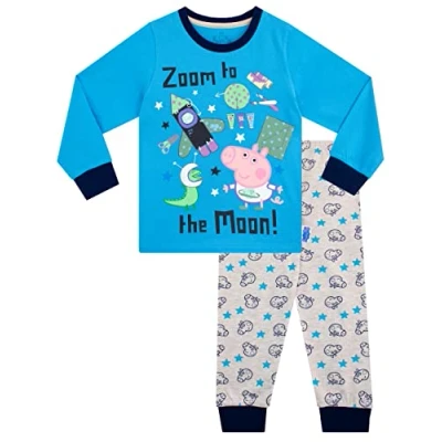 Imagen de Peppa Pig Pijama para Niños George Azul 6 7 años