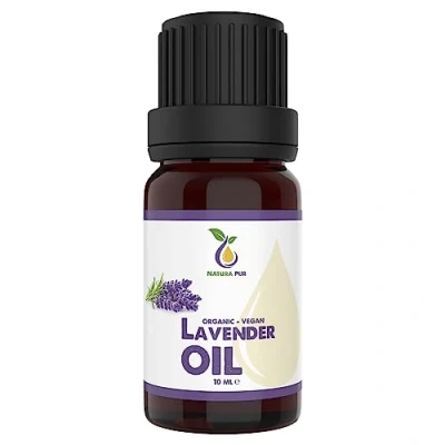 Imagen de Aceite de lavanda orgánico 10 ml 100% natural esencial lavanda, vegano (Lavandula Latifolia) para un buen sueño o lámpara aromática Difusor aroma
