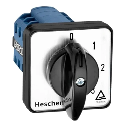 Imagen de Heschen Interruptor selector de levas giratorio universal LW28 20/0 4.4 660V 20A 5 posiciones 4 Fase 16 Terminales CE