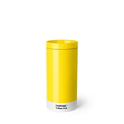 Imagen de Copenhagen design Pantone To Go, Stainless Steel Travel mug/Thermo Cup, 430 ml, Yellow 012 C, Acero Inoxidable, ABS (acrilonitrilo butadieno estireno), 75 mm