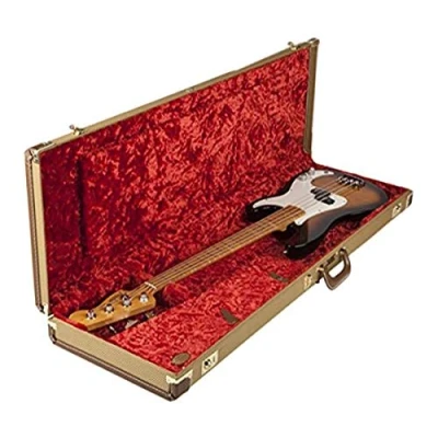 Imagen de Fender Etui Deluxe tweed Precision Bass red poodle plush interior