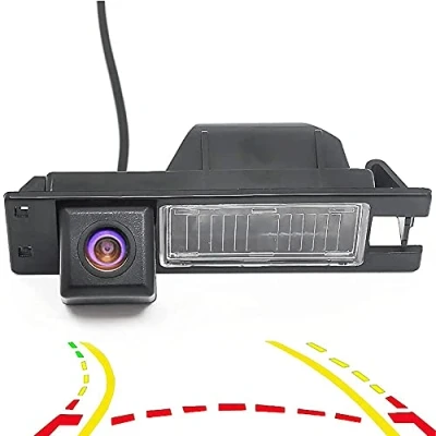 Imagen de Meimeier Compatible para Opel Astra H/Corsa D/Meriva A/Vectra C/Zafira B, FIAT Grande Cámara de visión Trasera Coche con trayectoria dinámica