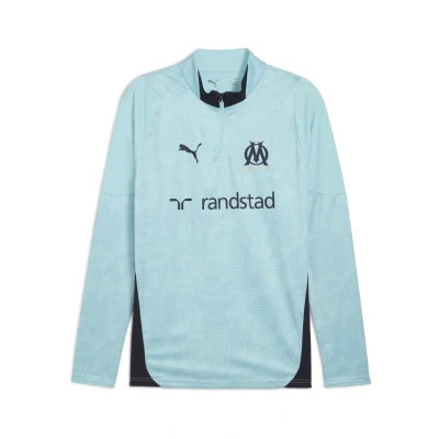 Imagen de Puma OM Training 1/4 ZIP TOP Camiseta de fútbol Safe lakenew navy, Hombre, Talla: Small, lake new navy