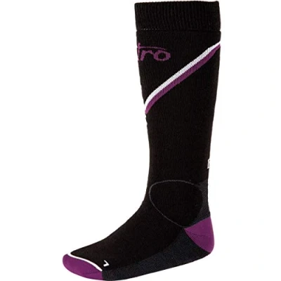 Imagen de L1 Premium Goods Monarch Socks Calcetines para Nieve de Mujer, blk/gry/PURP/Wht, S